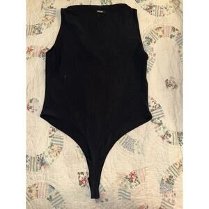 MOSCHINO SNAP BOTTOM THONG BODYSUIT